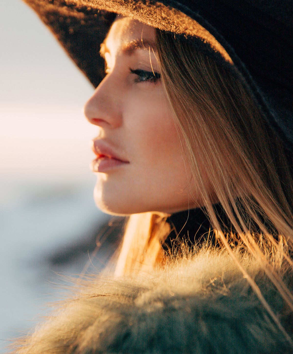 Fairfield County nonsurgical rhinoplasty model side profile
